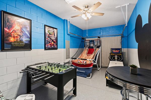 Game Room Foosball Arcade Ball Basketball Hoops