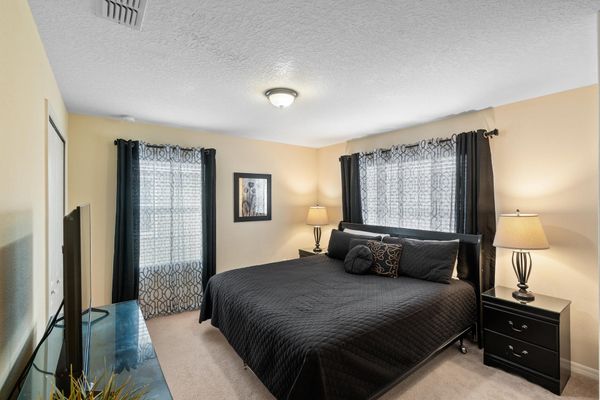 King Suite Bedroom 5 Upstairs 
43" Smart TV