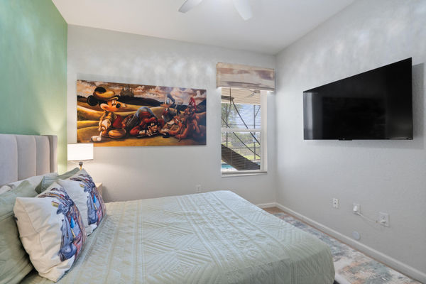Queen Bedroom 2 Downstairs 55" Roku TV