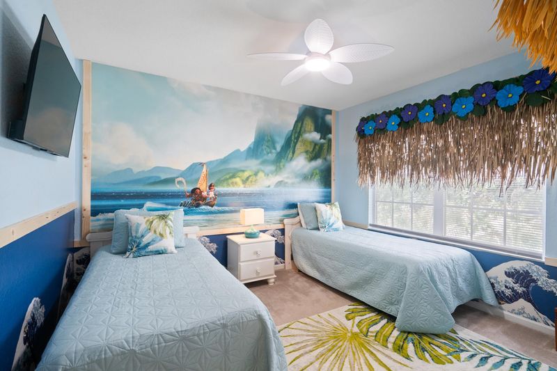 Two Twins Bedroom 5 Upstairs 43" Roku TV 
Moana Theme