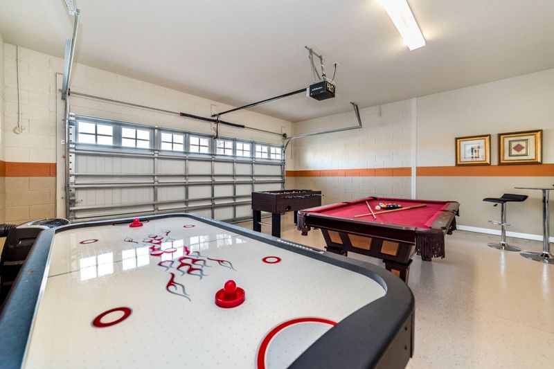 Game Room
Pool Table 
Air hockey
Foosball