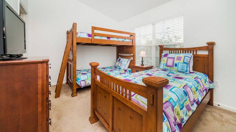Twin/Twin Bunk + Twin Suite Bedroom 2  Upstairs