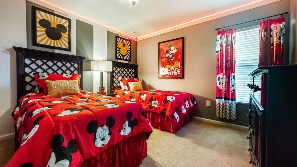 Two Twins Bedroom 4 Upstairs
Mickey Theme