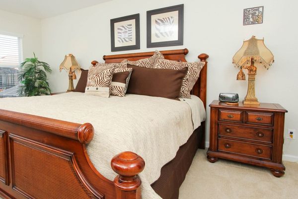 Master King Bedroom 1 Upstairs
Attached Bathroom
Tub and Shower