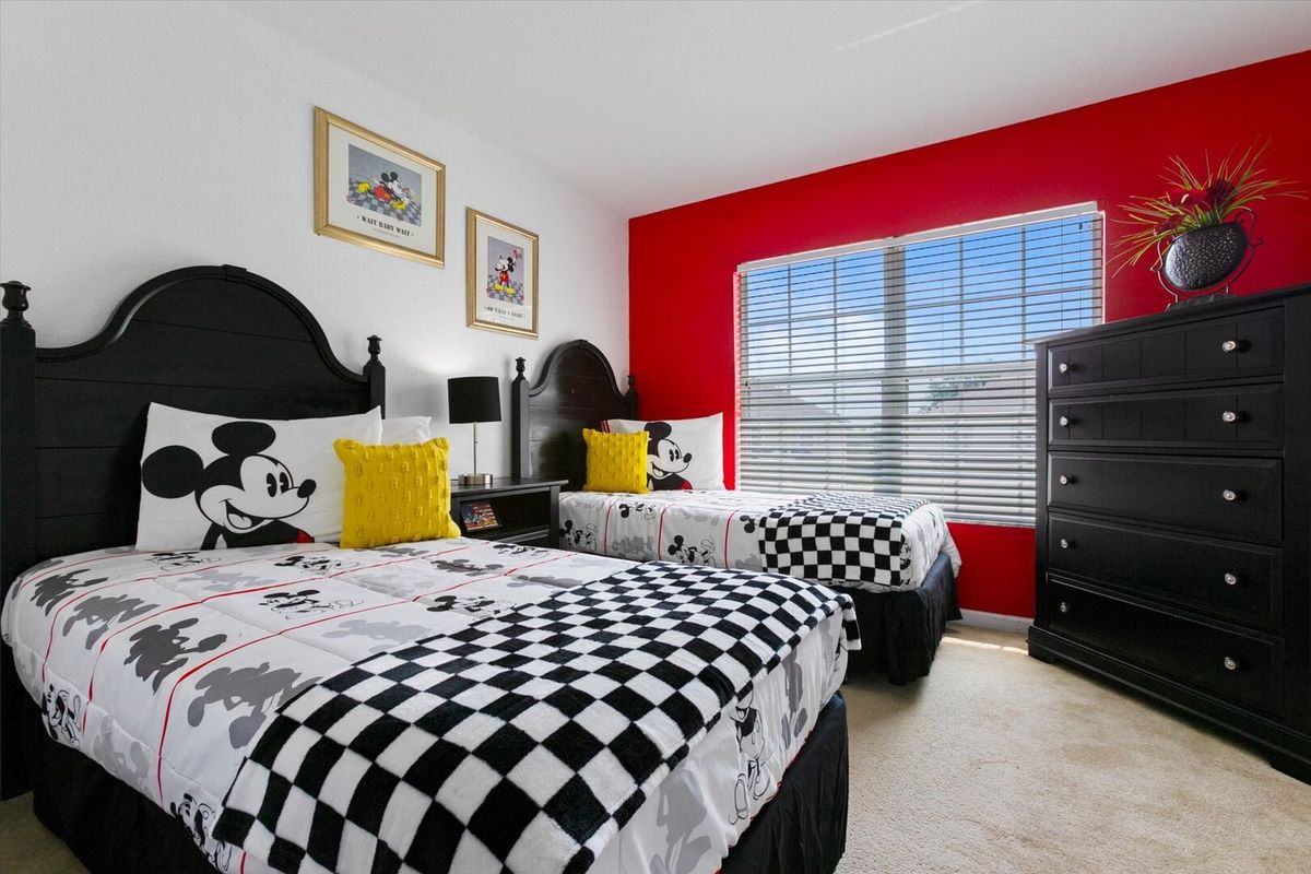 Two Twins Bedroom 5 Upstairs
Mickey Theme