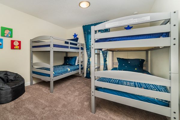 2 Sets Twin/Twin Bunks Bedroom 3 Upstairs