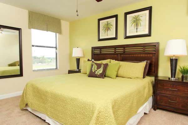 Master King Bedroom 1 Upstairs
Attached Bathroom 
Tub and Shower