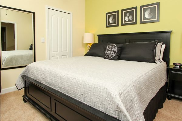 King Suite Bedroom 2 Downstairs
Attached Bathroom-Shower