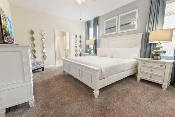 Master King Bedroom 1 Downstairs
Attached Bathroom