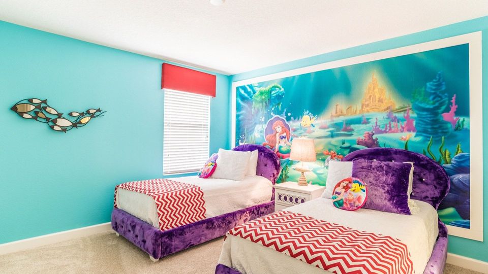Two Twins Bedroom 6 Upstairs
Shared Bathroom-Shower
Mermaid