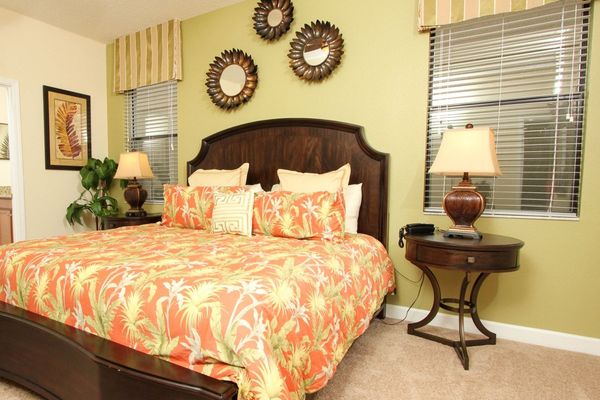 Master King Bedroom 1 Downstairs
Attached Bathroom
Tub and Shower