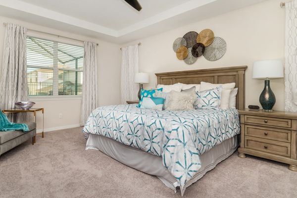 Master King  Bedroom 1 Downstairs
Attached Bathroom