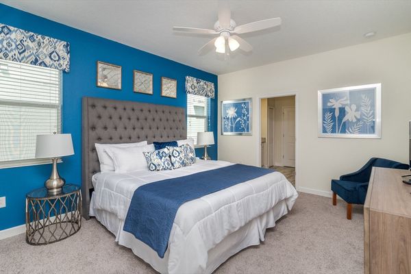 Master King Bedroom 1 Downstairs
Attached Bathroom
Tub and Shower