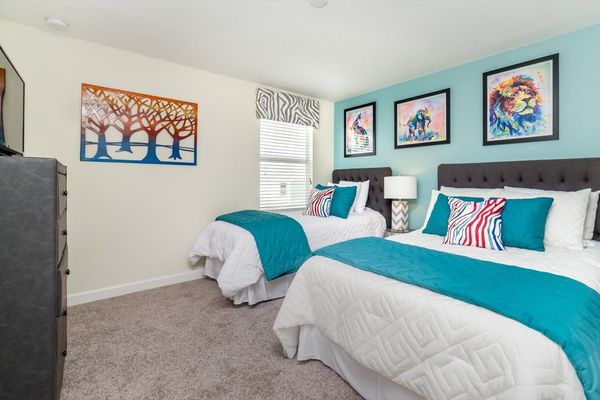 Twin/Full Bedroom 6 Upstairs
Shared Bathroom-Shower