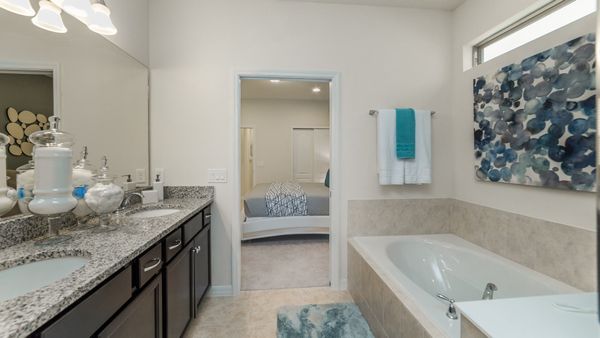 Master King Bathroom 1 Downstairs
Tub and Shower