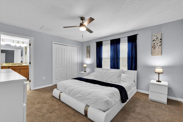 Master King Bedroom 4 Upstairs
Attached Bathroom