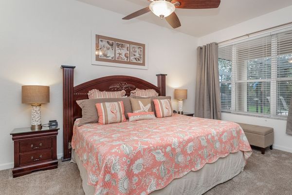 Master King Bedroom 1 Downstairs
Attached Bathroom