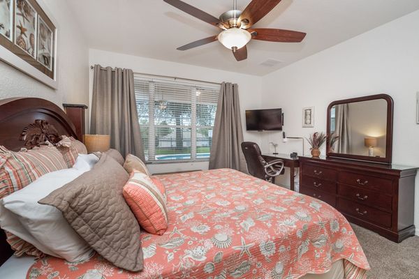 Master King  Bedroom 1 (Angle) 39" TV