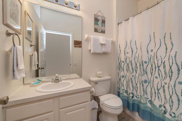 Hall Bathroom 3 Downstairs
Tub/Shower Combo