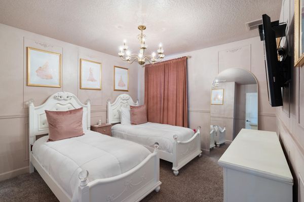 Two Twins Bedroom 5 Upstairs
Princess Theme