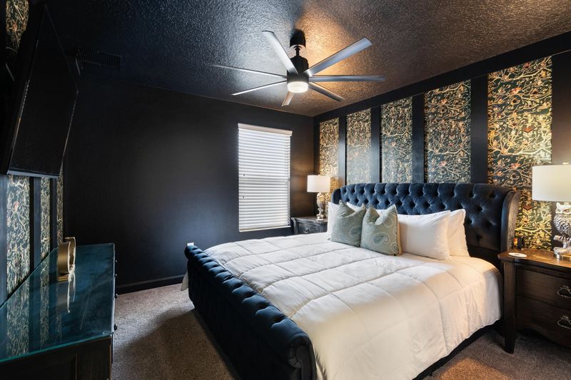 King Suite Bedroom 6 Upstairs
Attached Bathroom
50" TV
