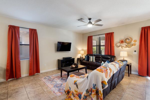 Living Room 50" TV Roku