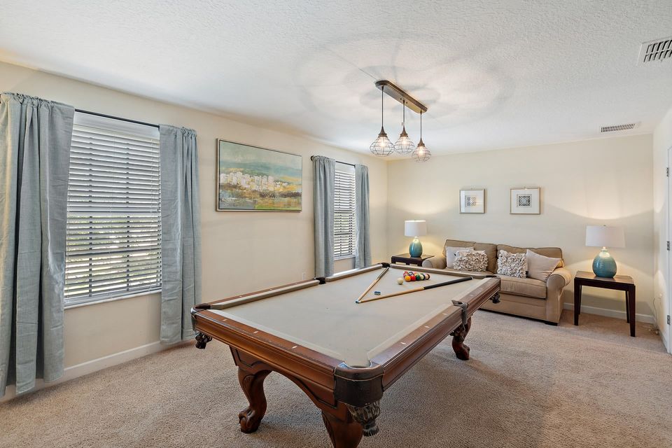 Game Room Upstairs with Pool Table