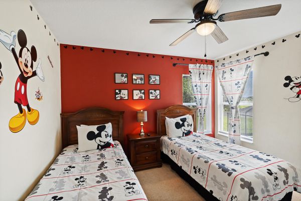 Two Twins Bedroom 3 Upstairs 
Mickey Mouse