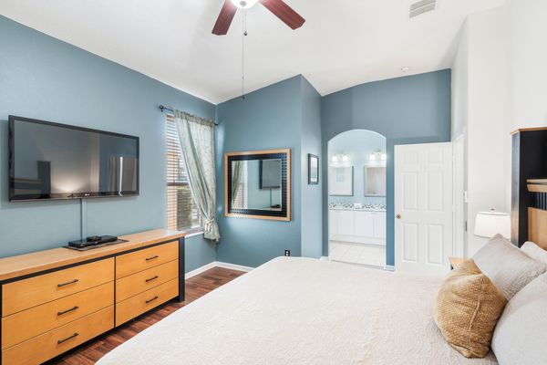 Master King Bedroom 1, Attached Bathroom, 50" TV