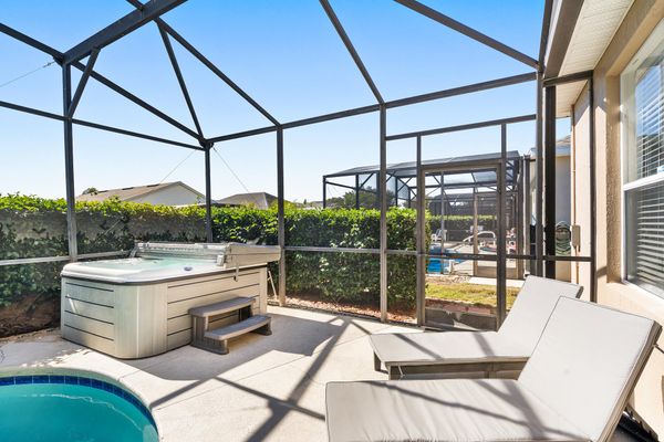 Patio Lounging, Hot Tub