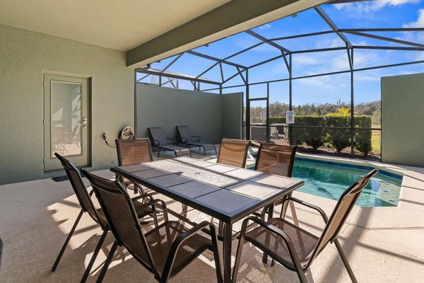 Patio Dining
Pool Faces West