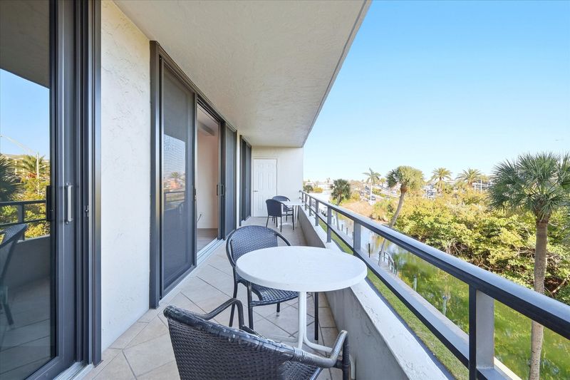 Balcony overlooking the canal