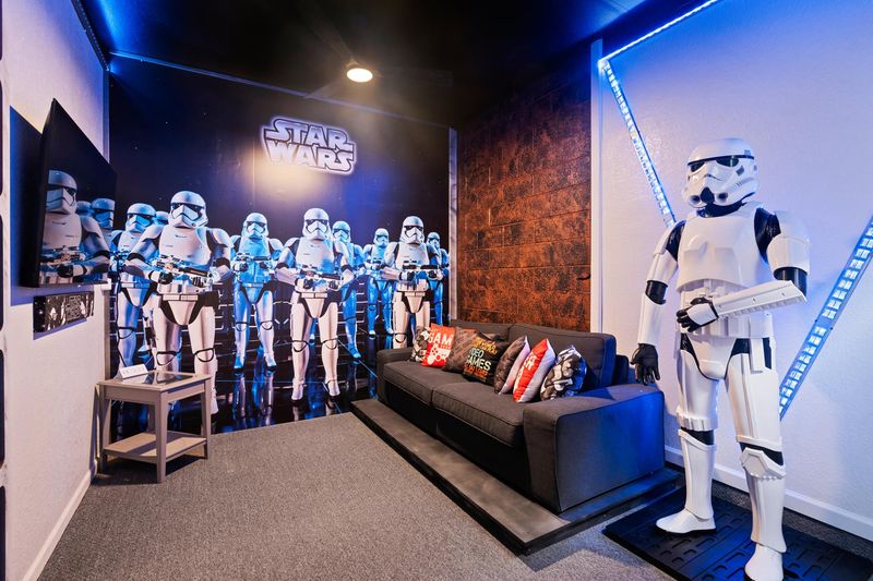 Game/TV  Room (1) 58" Roku TV
 Star Wars Theme