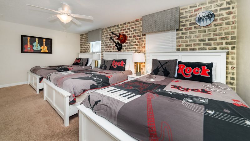 Three Queens Bedroom Upstairs 32" Smart TV