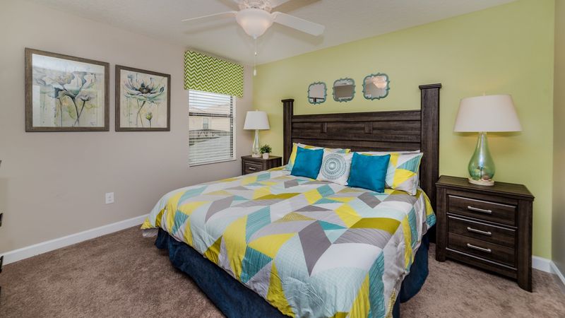 King Bedroom 8 Upstairs Shared Bathroom 55" Smart TV