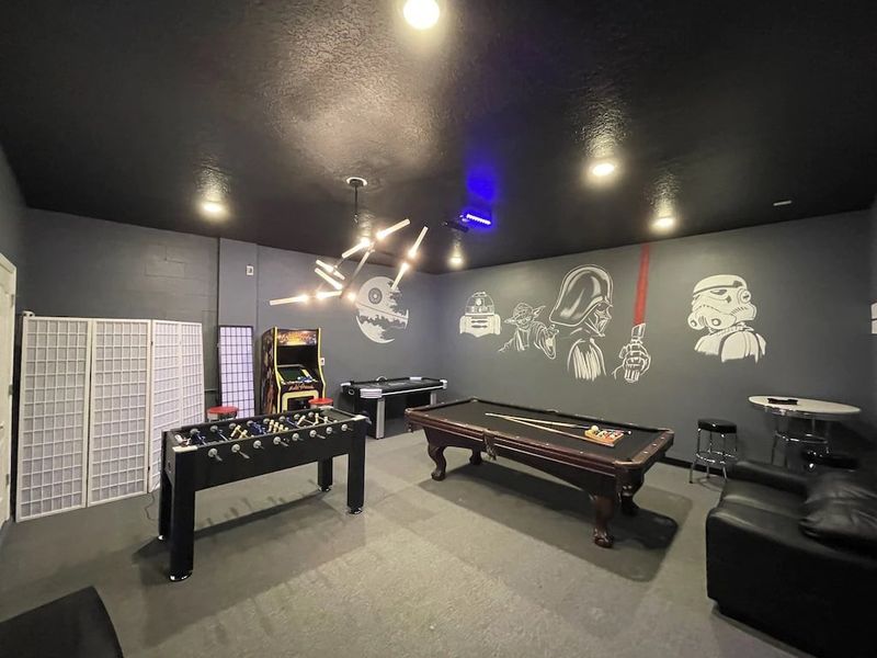 Game Room 58" Roku TV Pool Table
(Air Hockey Table and Foosball have been removed)