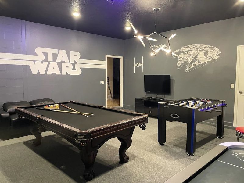 Game Room 58" Roku TV Pool Table
(Air Hockey Table and Foosball have been removed)