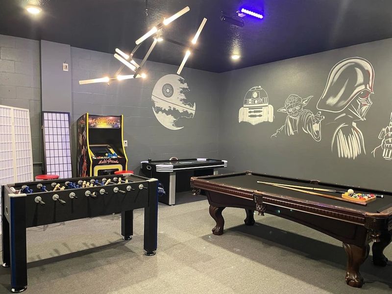 Game Room 58" Roku TV Pool Table
(Air Hockey Table and Foosball have been removed)