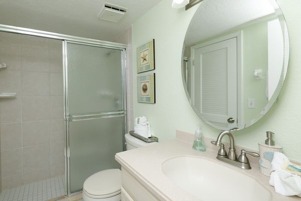 Guest Bathroom With Walk-in Shower