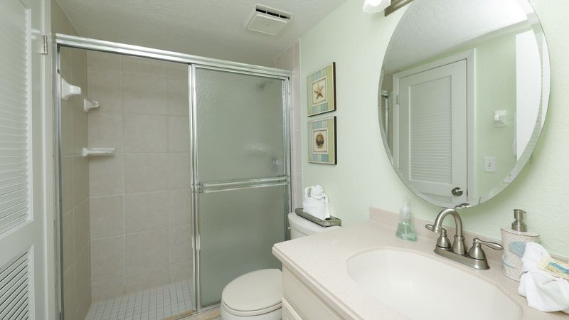 Guest Bathroom With Walk-in Shower