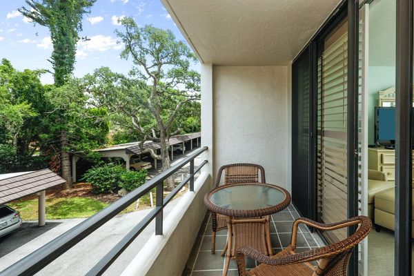 Private balcony off the primary bedroom