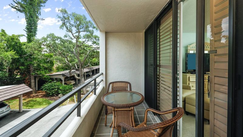 Private balcony off the primary bedroom