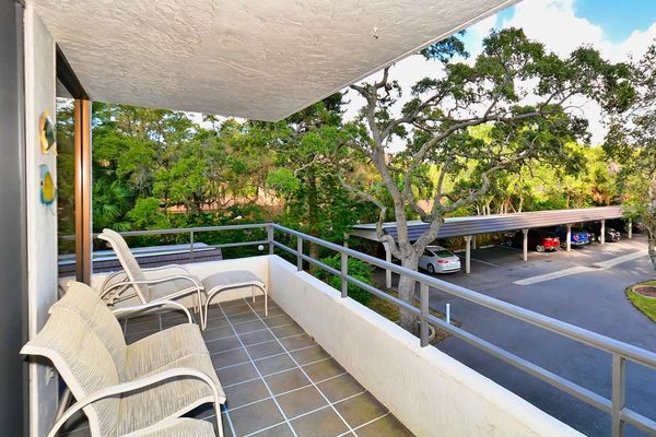 Balcony off living room