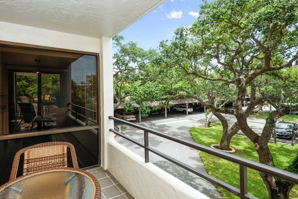 Private balcony off the guest bedroom