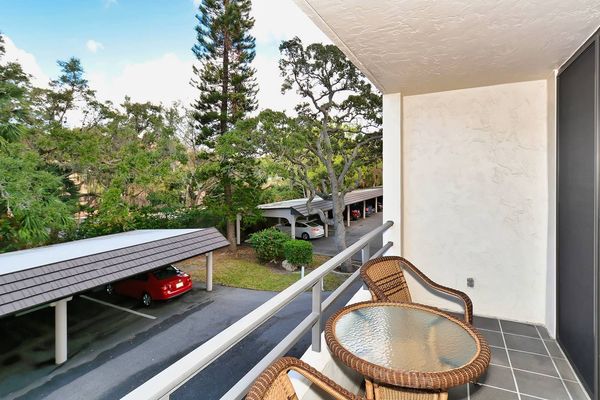 Private balcony off the guest bedroom