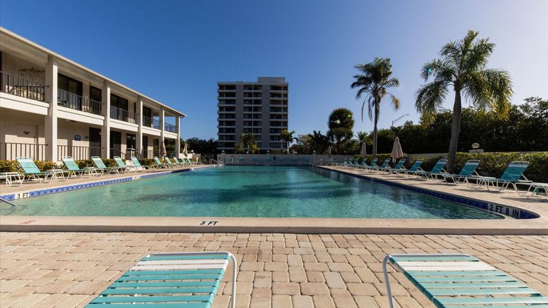 Olympic-size heated pool