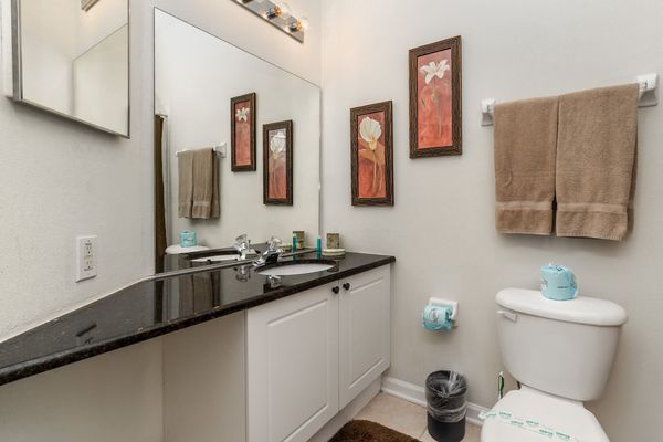 Queen Suite Bathroom (Bed 2) 
(Tub/Shower)
Downstairs