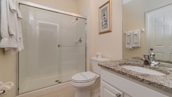 Hall Bathroom Downstairs
(Shower)