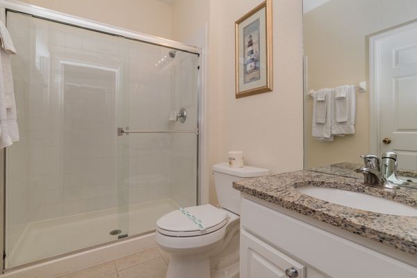 Hall Bathroom Downstairs
(Shower)