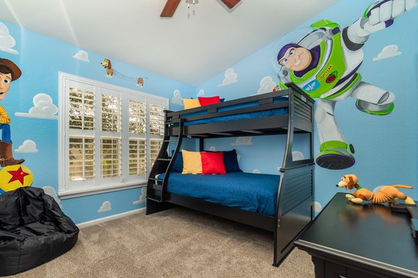 Twin/Double Suite Bunk Bedroom 2 
Upstairs
Attached Bathroom